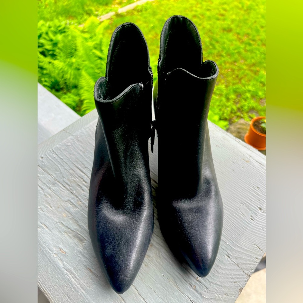 Cole Haan Essential Black Leather Ankle Boots